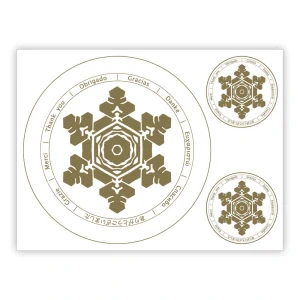 Energetický symbol ledového krystalu Děkuji